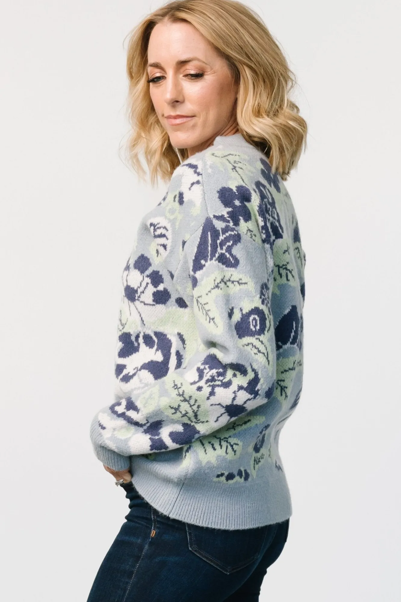 Baltic Born Munich Sweater | Light Blue Multi