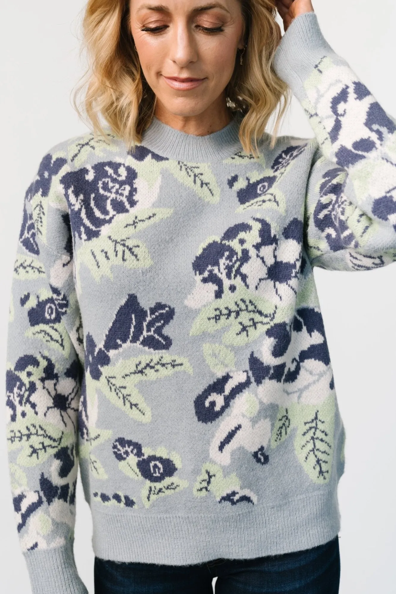 Baltic Born Munich Sweater | Light Blue Multi