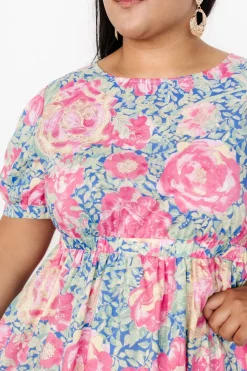 Baltic Born Myers Dress | Blue + Pink Floral