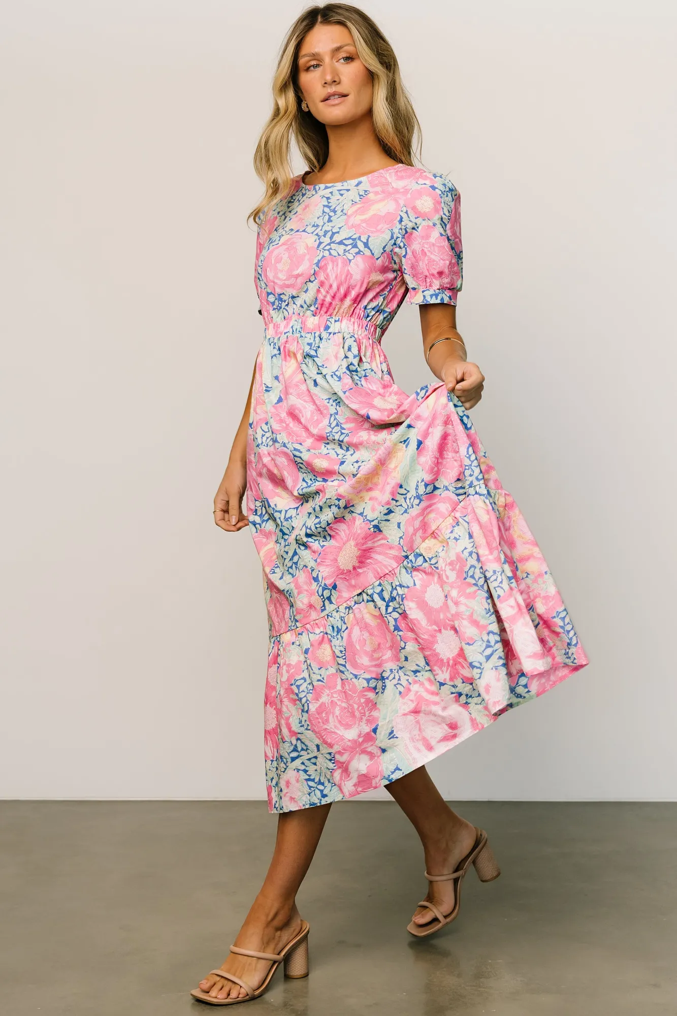Baltic Born Myers Dress | Blue + Pink Floral