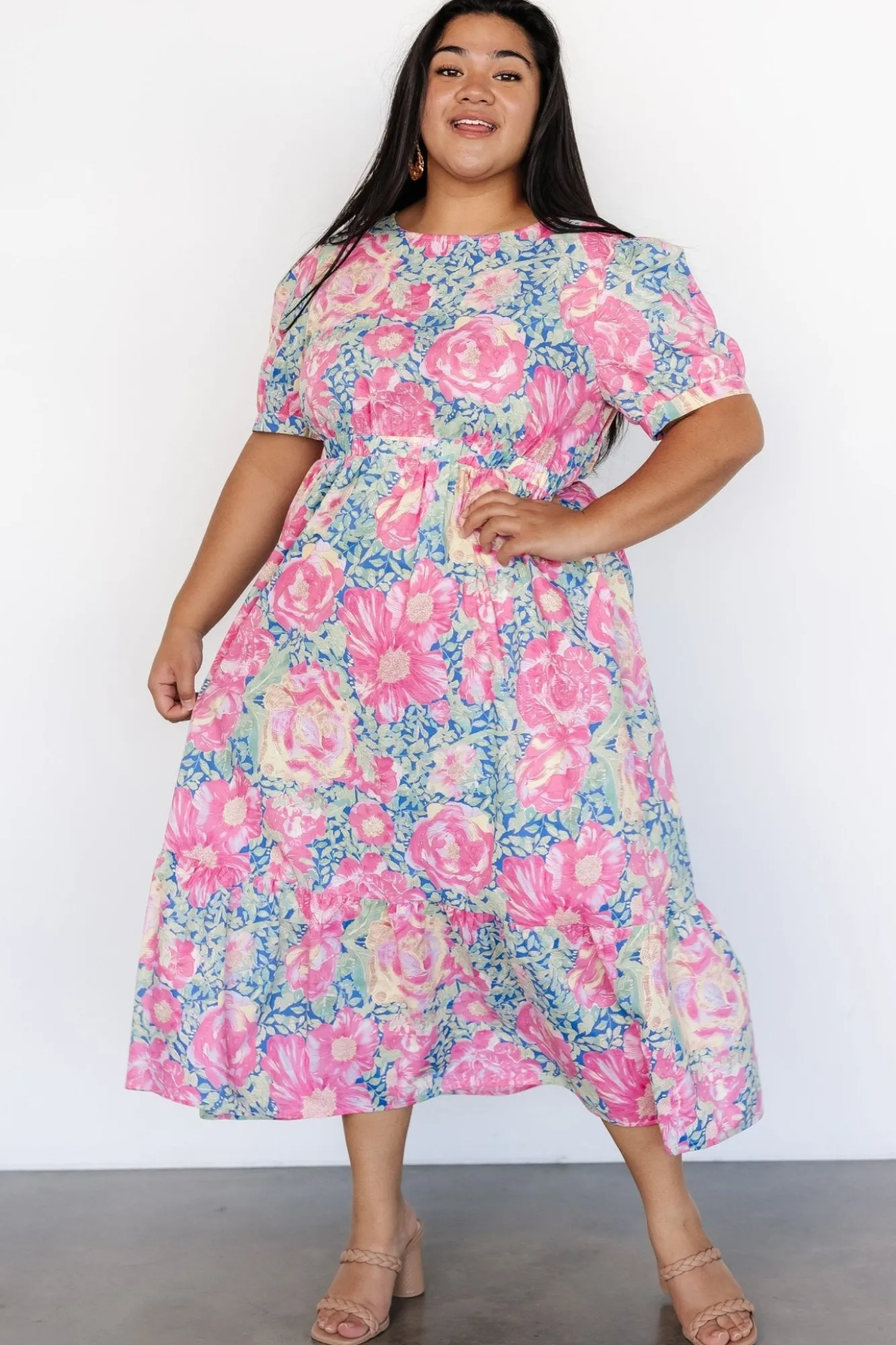 Baltic Born Myers Dress | Blue + Pink Floral