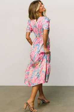 Baltic Born Myers Dress | Blue + Pink Floral