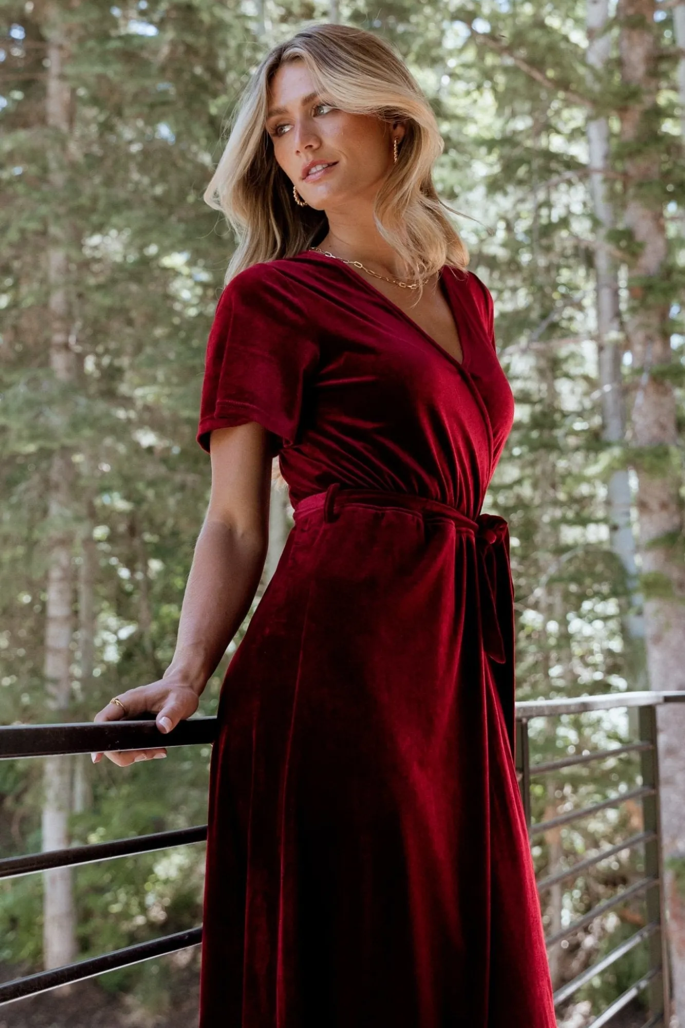 Baltic Born Nadine Velvet Midi Dress |