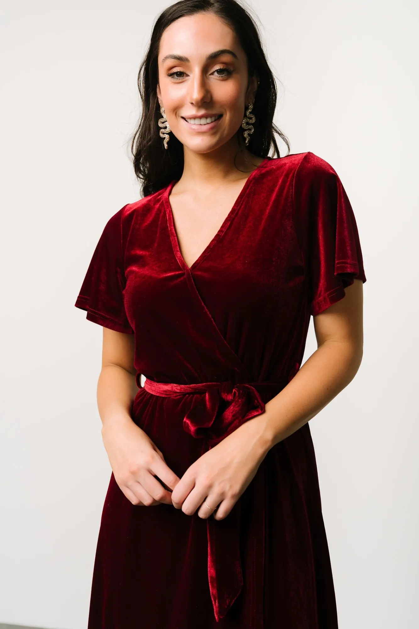 Baltic Born Nadine Velvet Midi Dress |