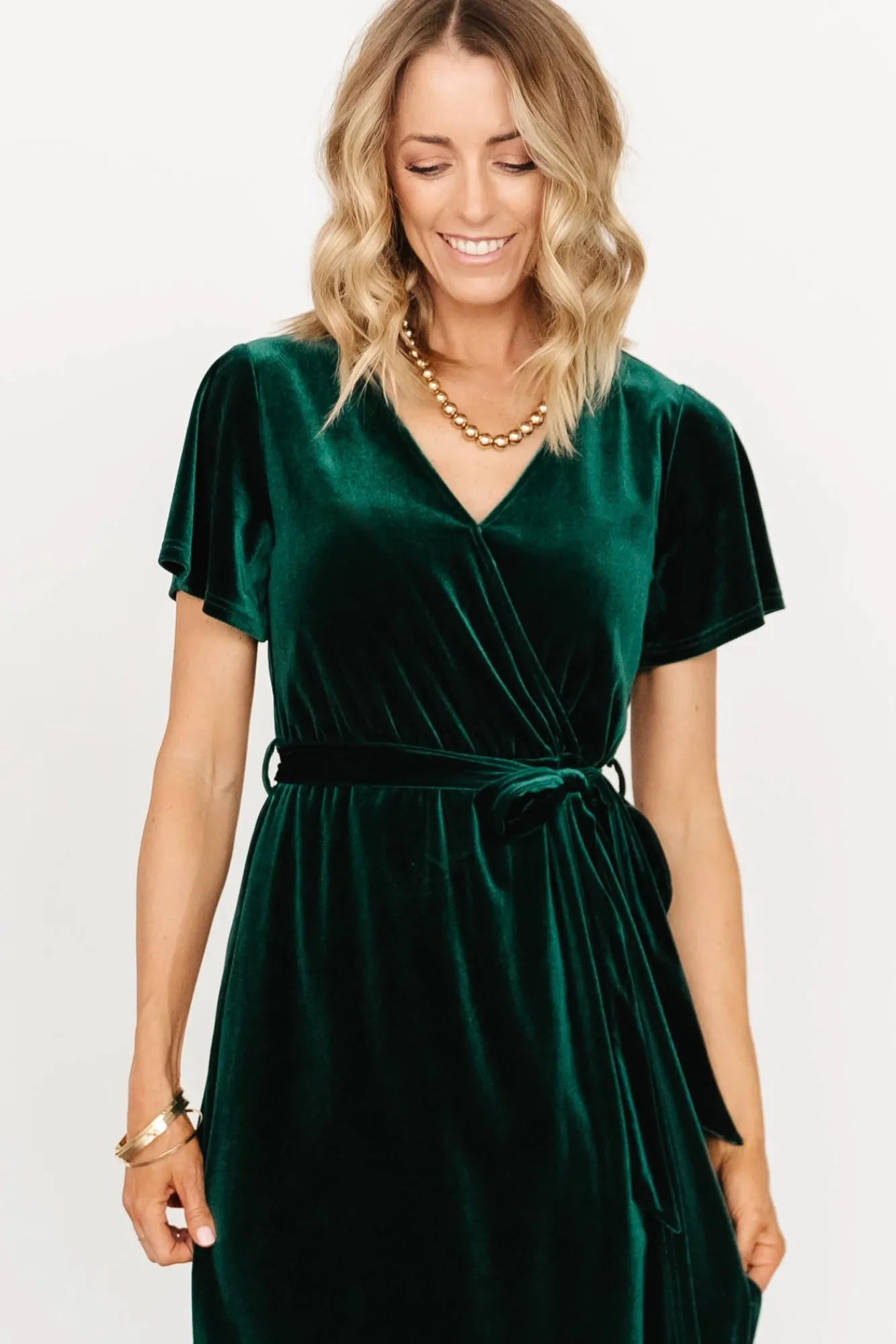 Baltic Born Nadine Velvet Midi Dress |