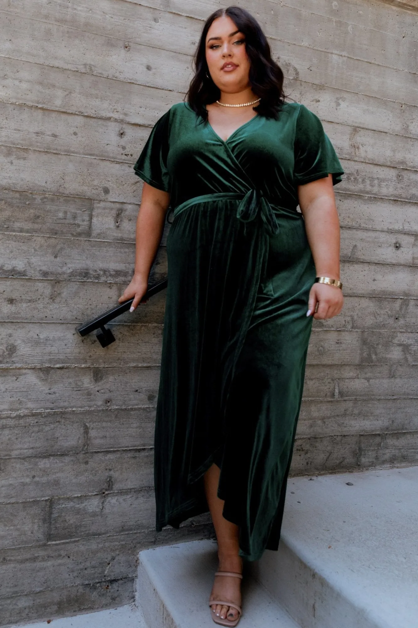 Baltic Born Nadine Velvet Midi Dress |