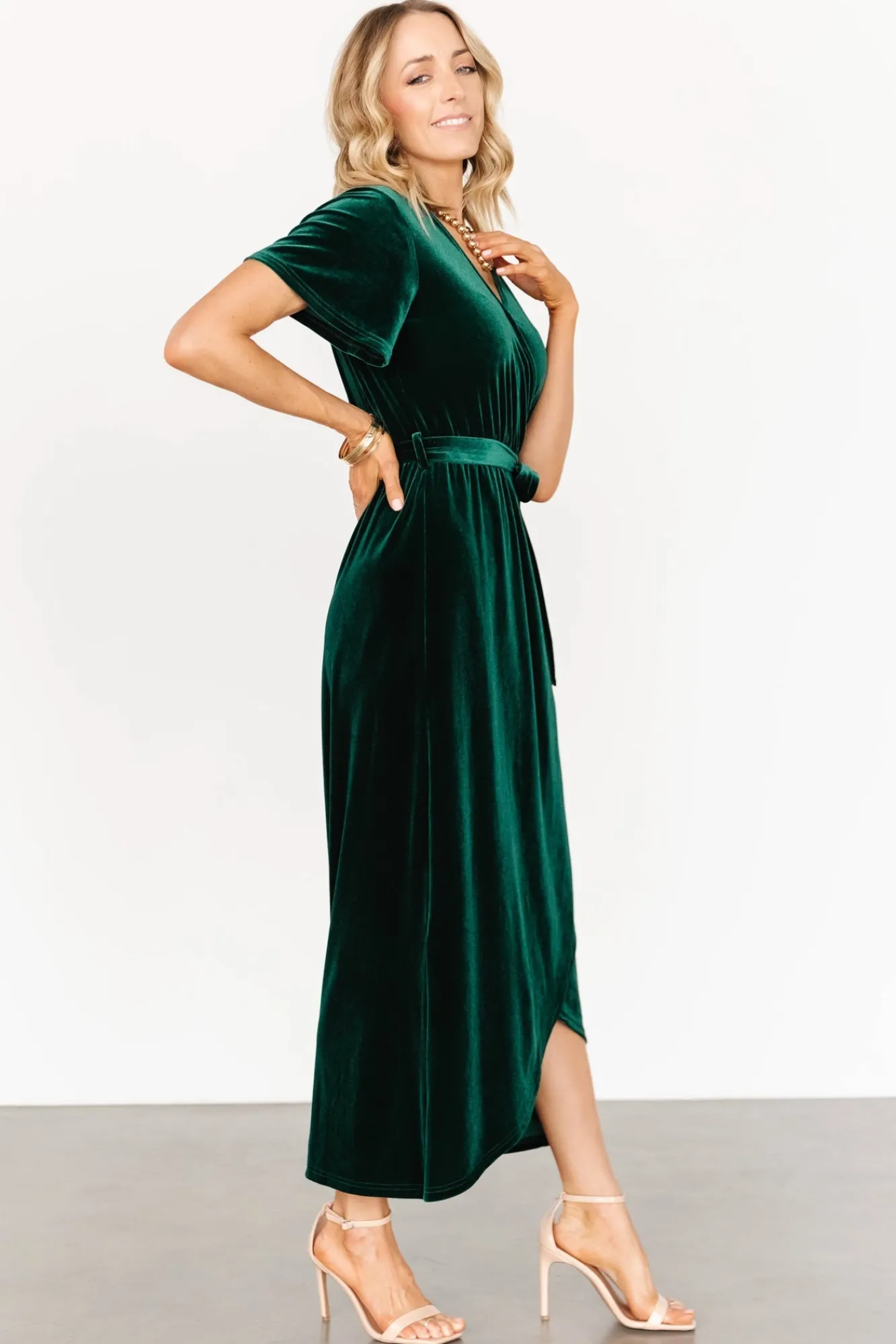 Baltic Born Nadine Velvet Midi Dress |