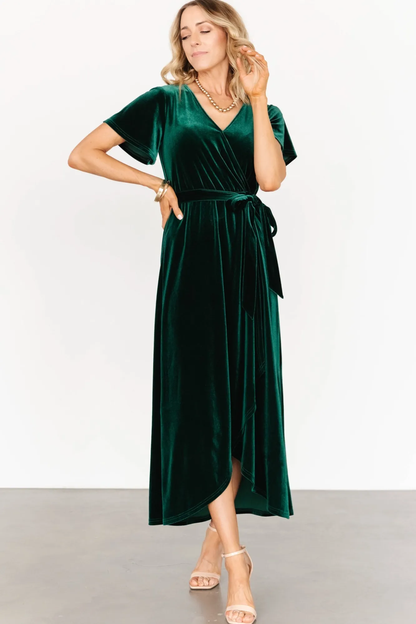 Baltic Born Nadine Velvet Midi Dress |