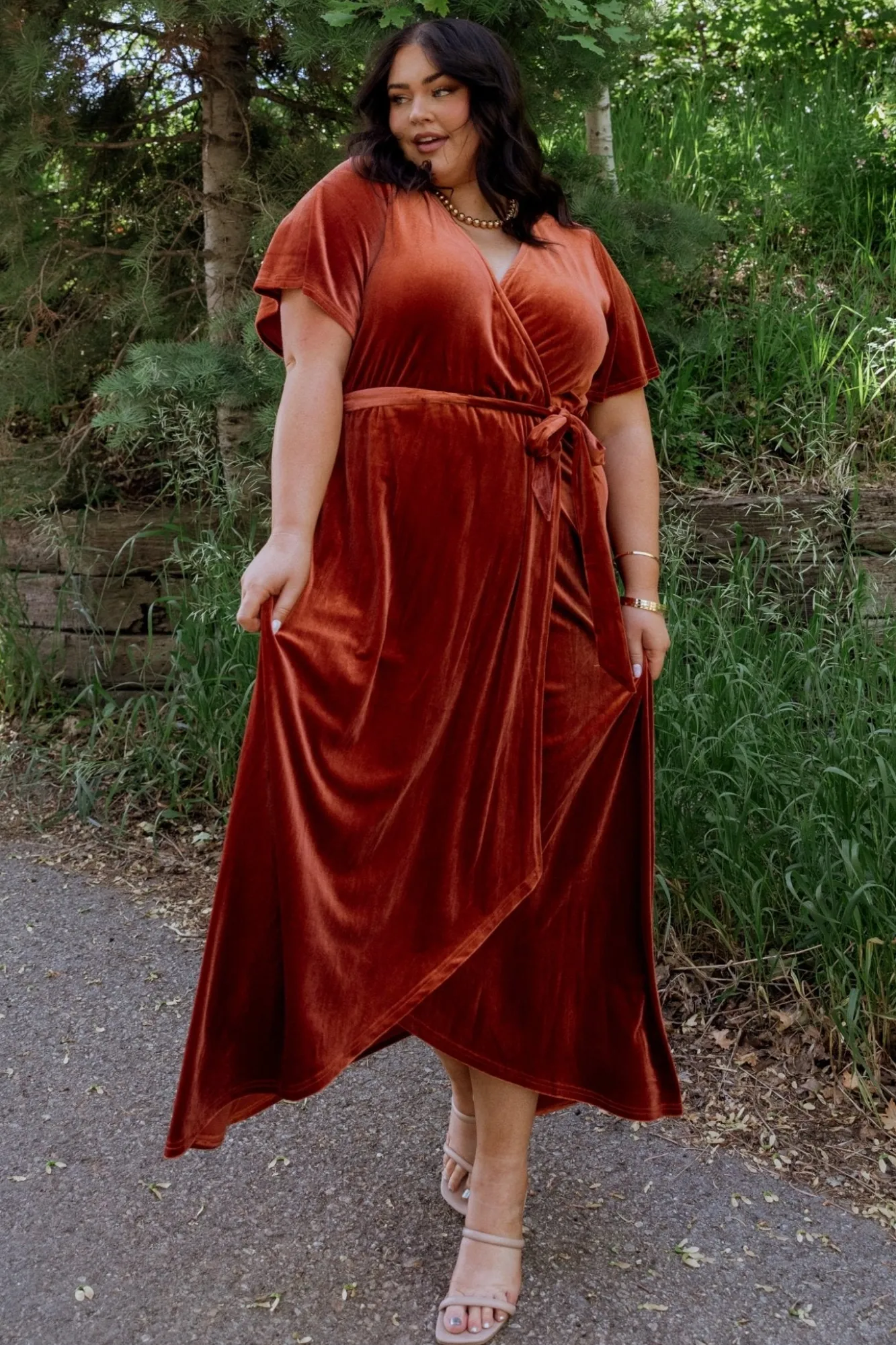 Baltic Born Nadine Velvet Midi Dress |