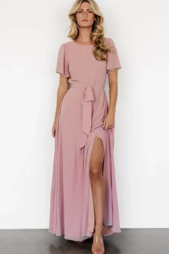 Baltic Born Naomi Short Sleeve Maxi Dress | Blush Pink