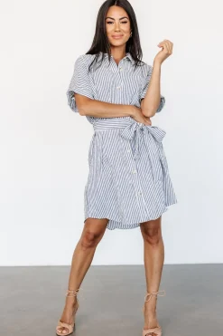 Baltic Born Nautical Shirt Dress | Blue Stripe