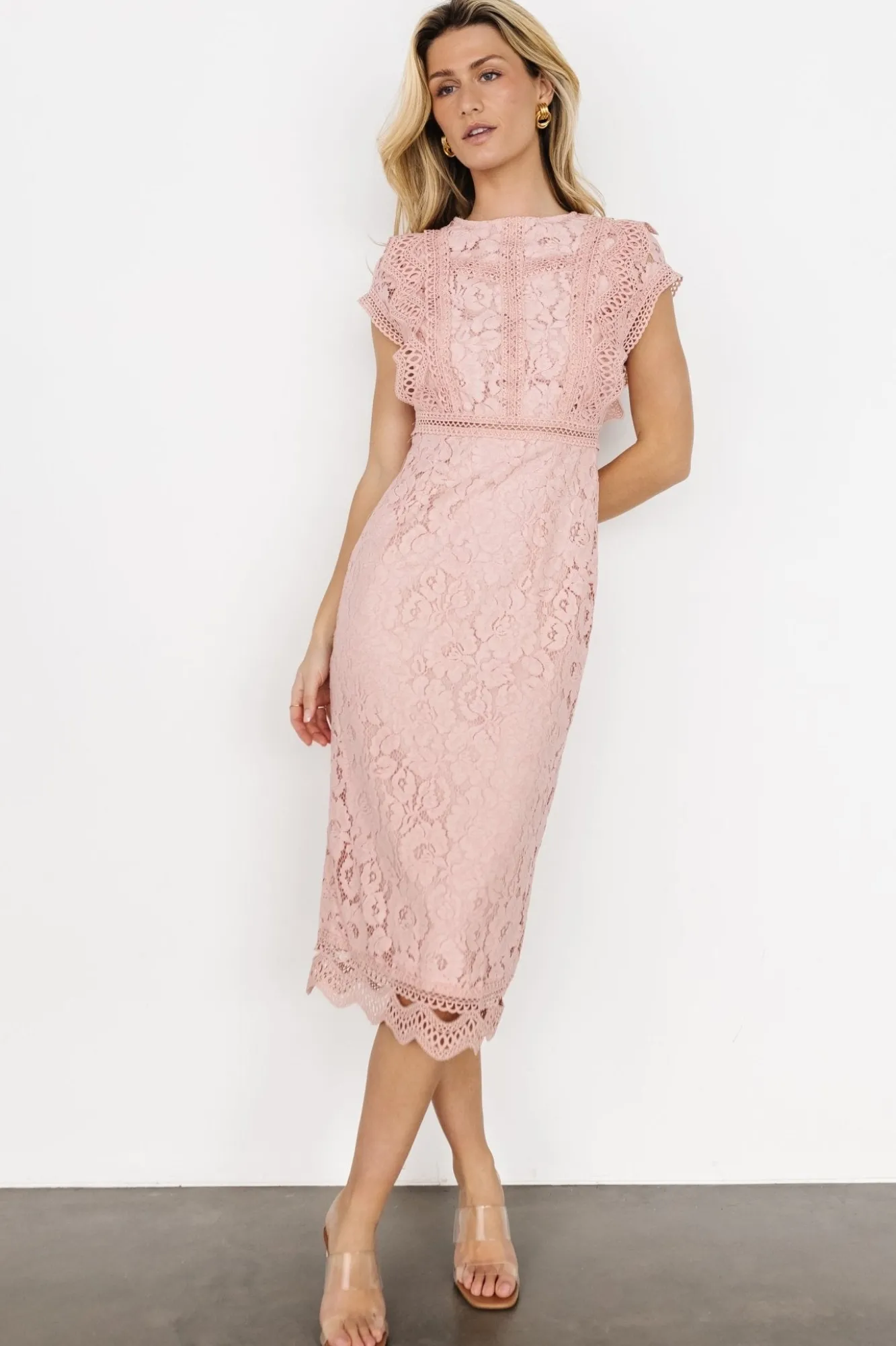 Baltic Born Nessa Lace Midi Dress |