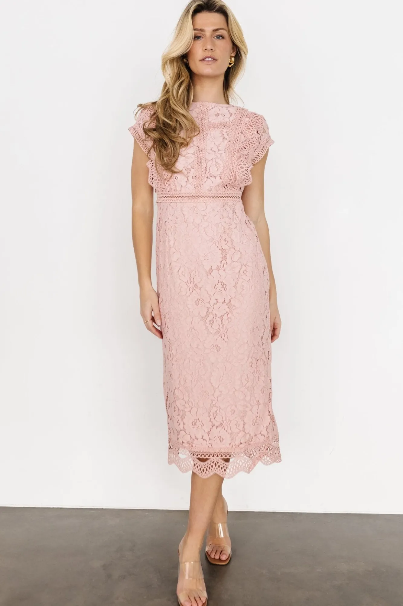 Baltic Born Nessa Lace Midi Dress |