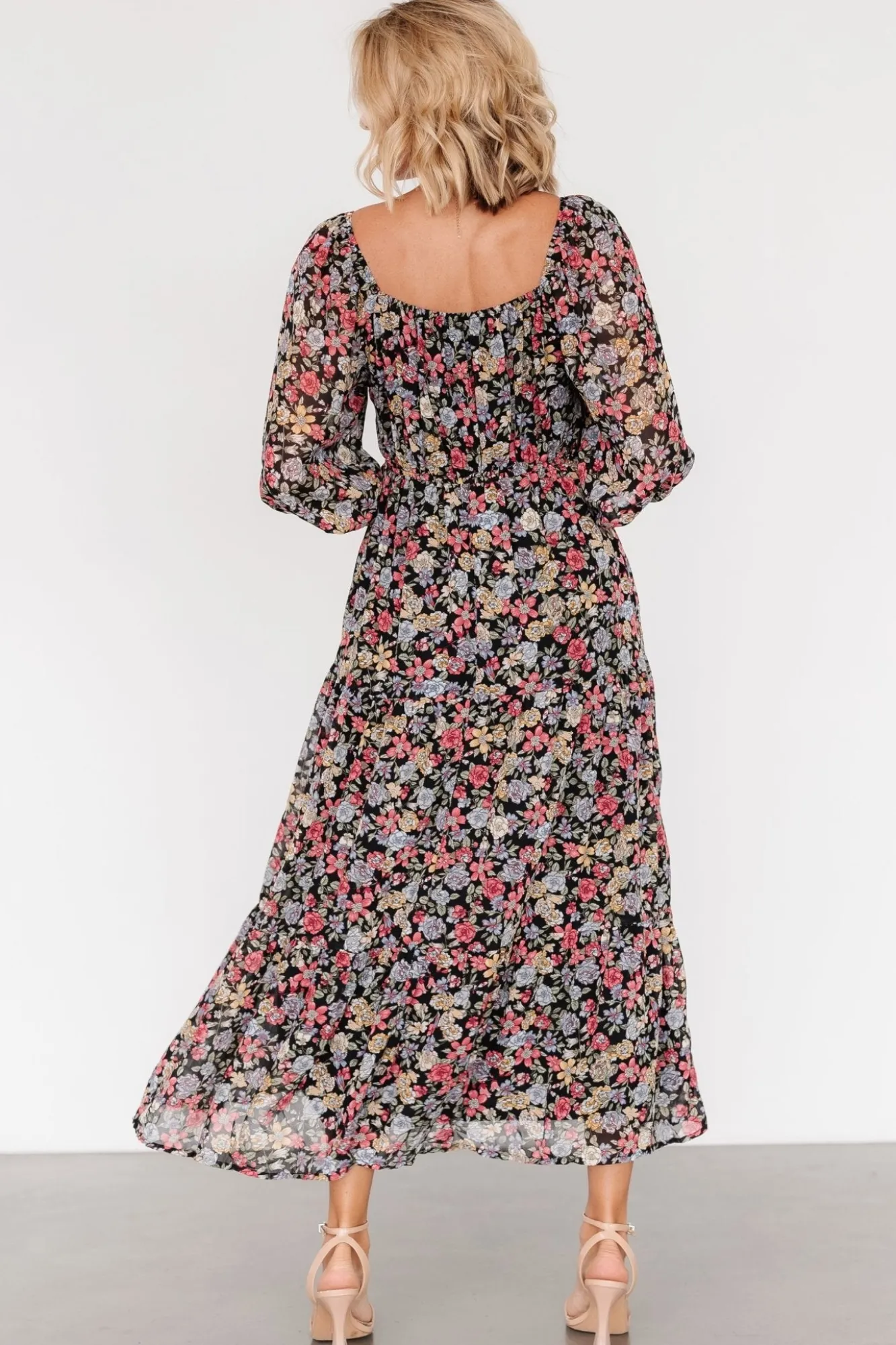 Baltic Born Nevaeh Bubble Sleeve Dress | Multi Floral