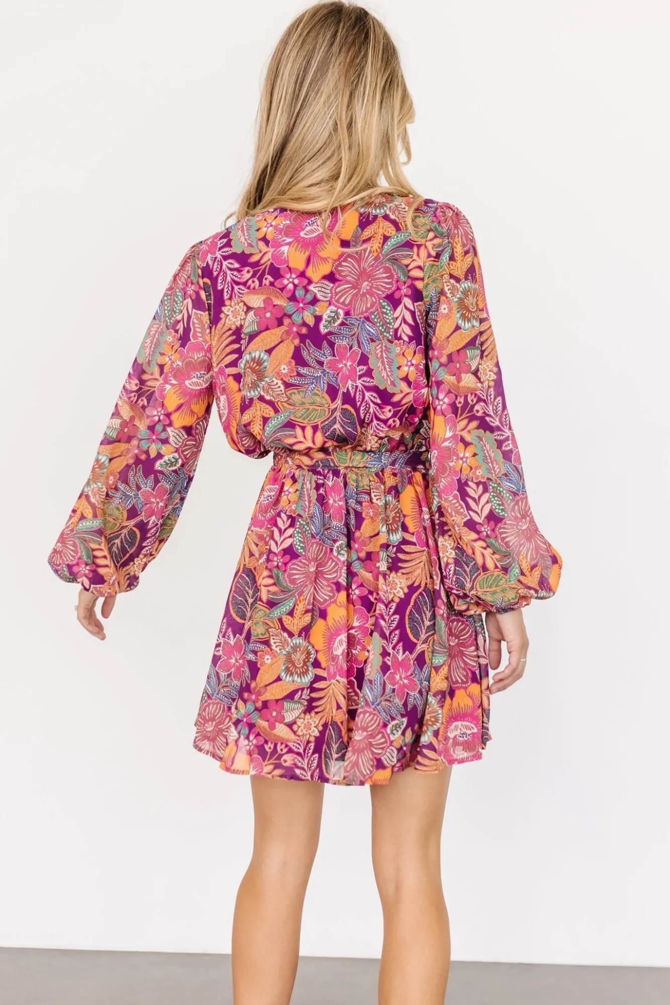 Baltic Born Newark Mini Dress | Purple Multi