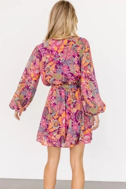 Baltic Born Newark Mini Dress | Purple Multi