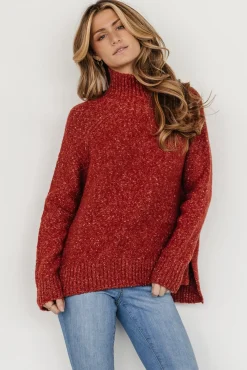 Baltic Born Oaklynn Turtleneck Sweater | Heather Rust