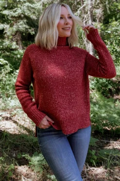 Baltic Born Oaklynn Turtleneck Sweater | Heather Rust