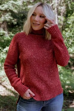 Baltic Born Oaklynn Turtleneck Sweater | Heather Rust