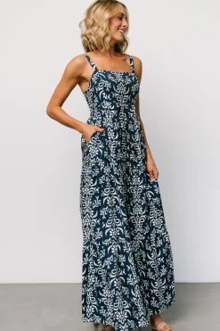 Baltic Born Oceanside Maxi Dress | Navy Print