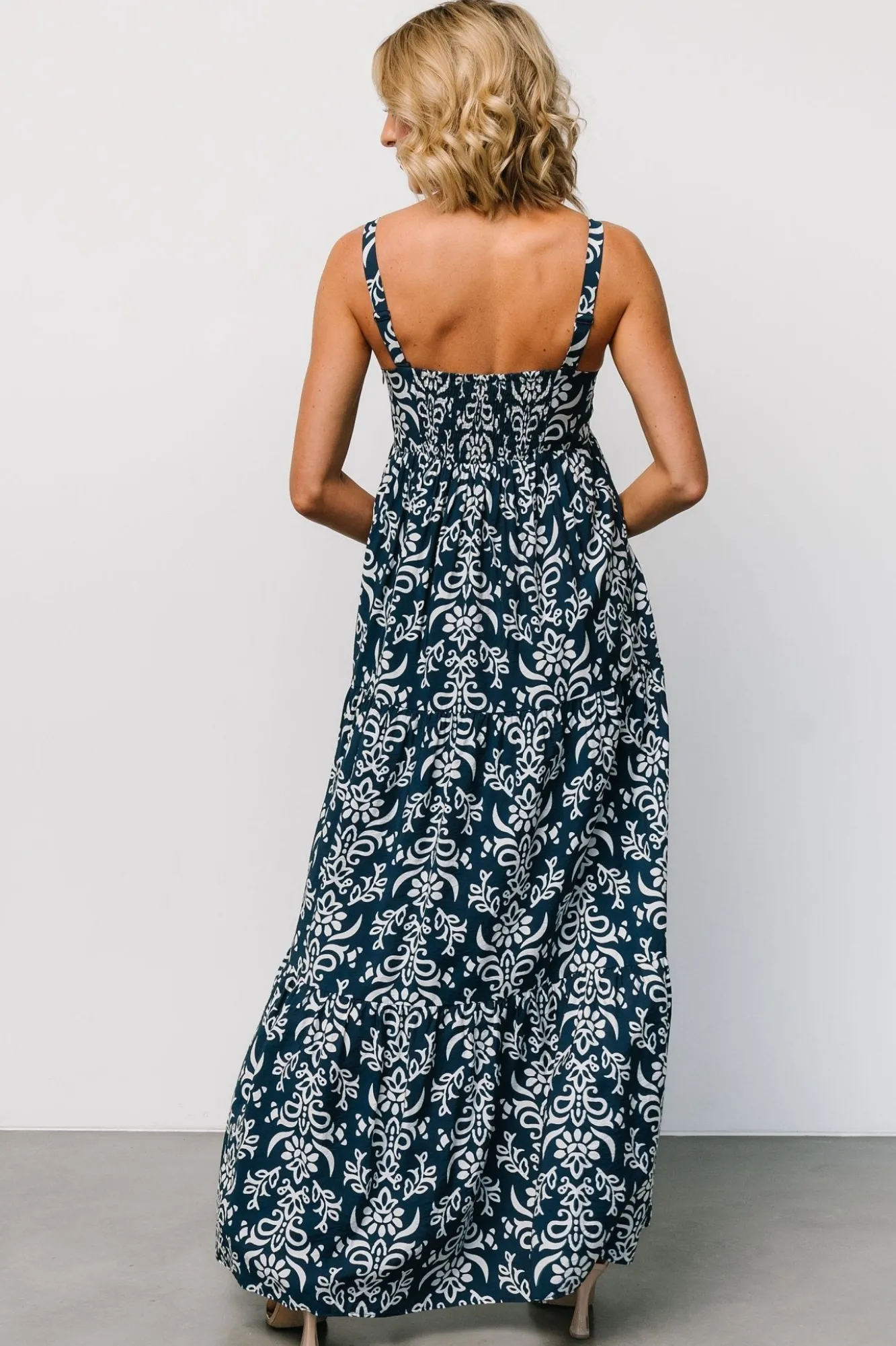 Baltic Born Oceanside Maxi Dress | Navy Print