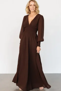 Baltic Born Olivia Maxi Dress | Dark Brown