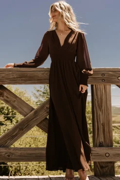 Baltic Born Olivia Maxi Dress | Dark Brown