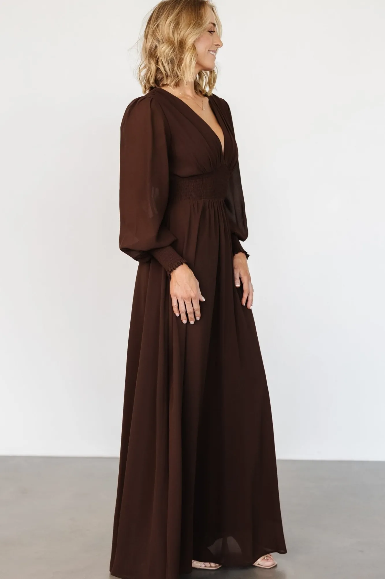 Baltic Born Olivia Maxi Dress | Dark Brown