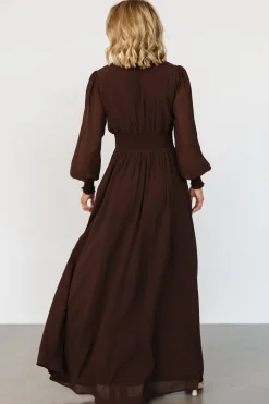 Baltic Born Olivia Maxi Dress | Dark Brown