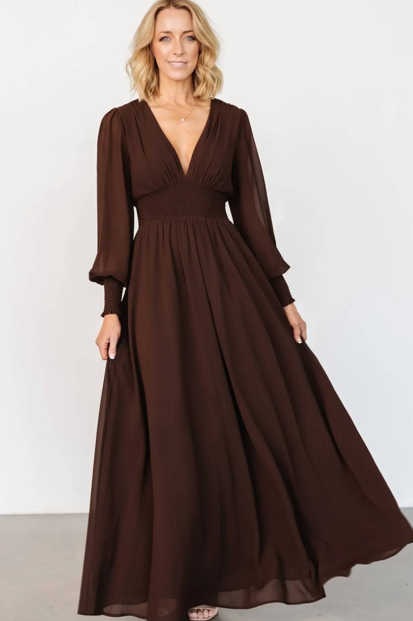Baltic Born Olivia Maxi Dress | Dark Brown