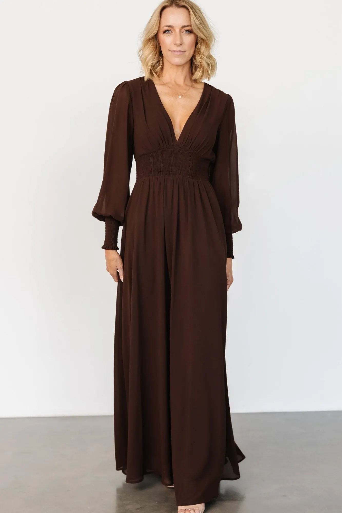 Baltic Born Olivia Maxi Dress | Dark Brown
