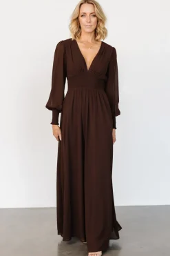 Baltic Born Olivia Maxi Dress | Dark Brown