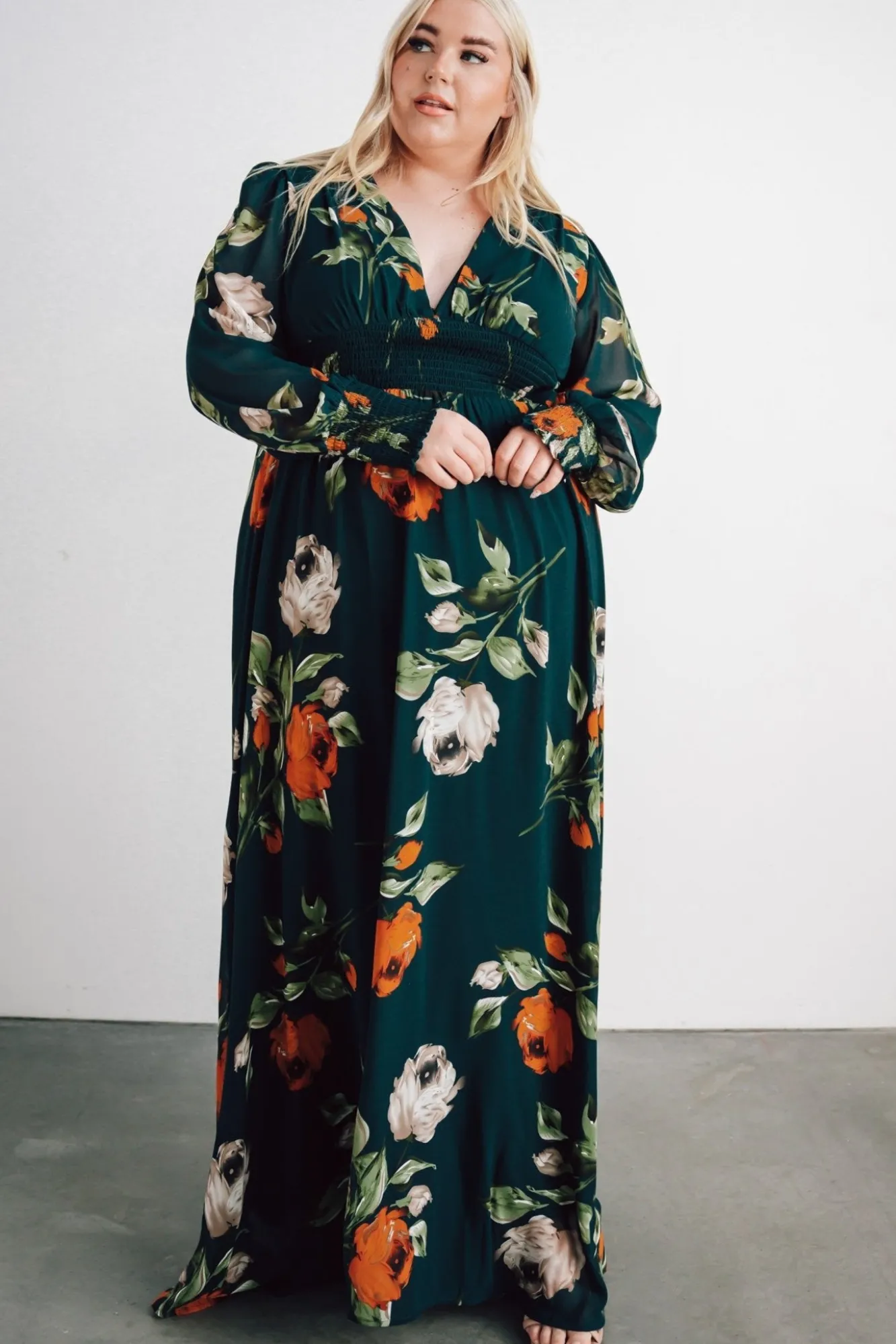 Baltic Born Olivia Maxi Dress | Deep Topaz Floral