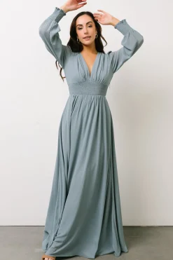 Baltic Born Olivia Maxi Dress | Dusty Blue