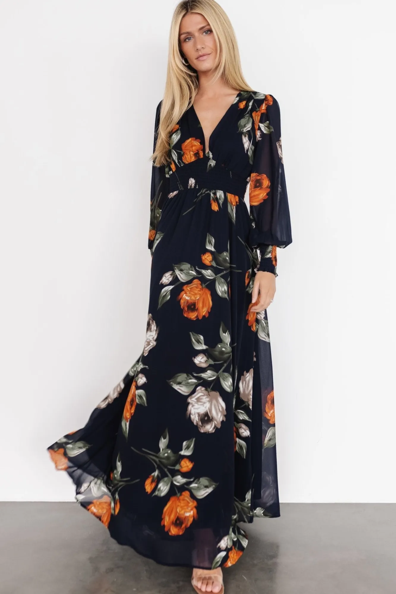 Baltic Born Olivia Maxi Dress | Midnight Navy Floral