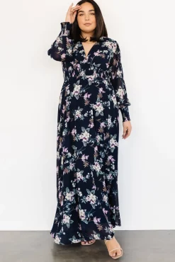 Baltic Born Olivia Maxi Dress | Navy Garden Floral