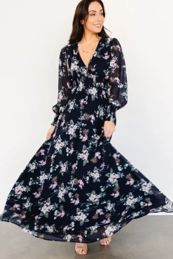 Baltic Born Olivia Maxi Dress | Navy Garden Floral