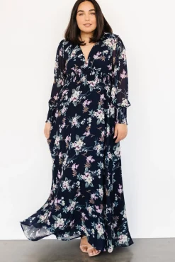 Baltic Born Olivia Maxi Dress | Navy Garden Floral