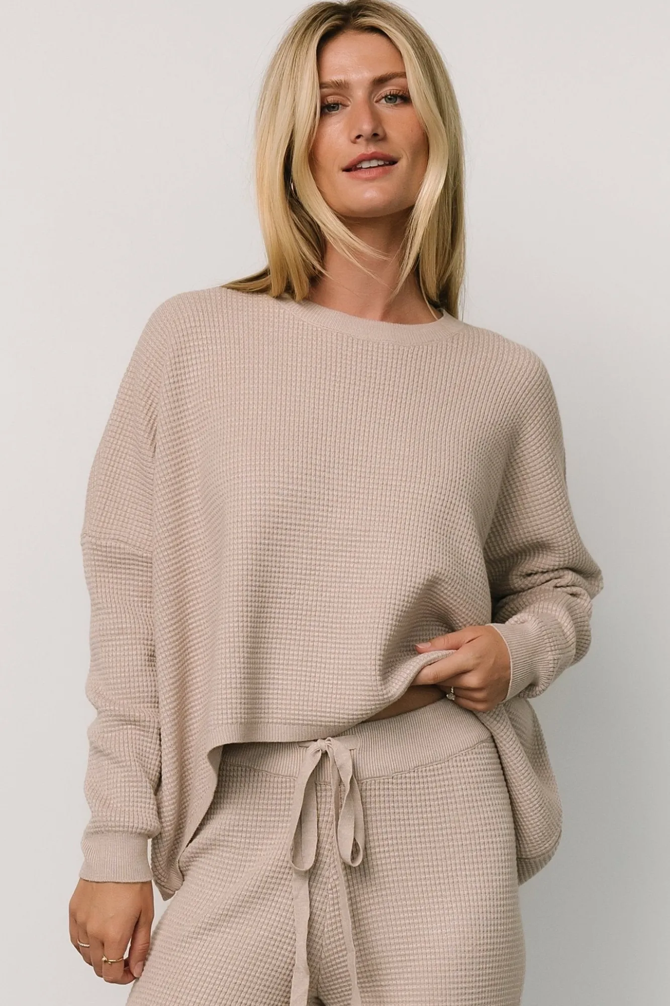 Baltic Born Owen Waffle Sweater Top |