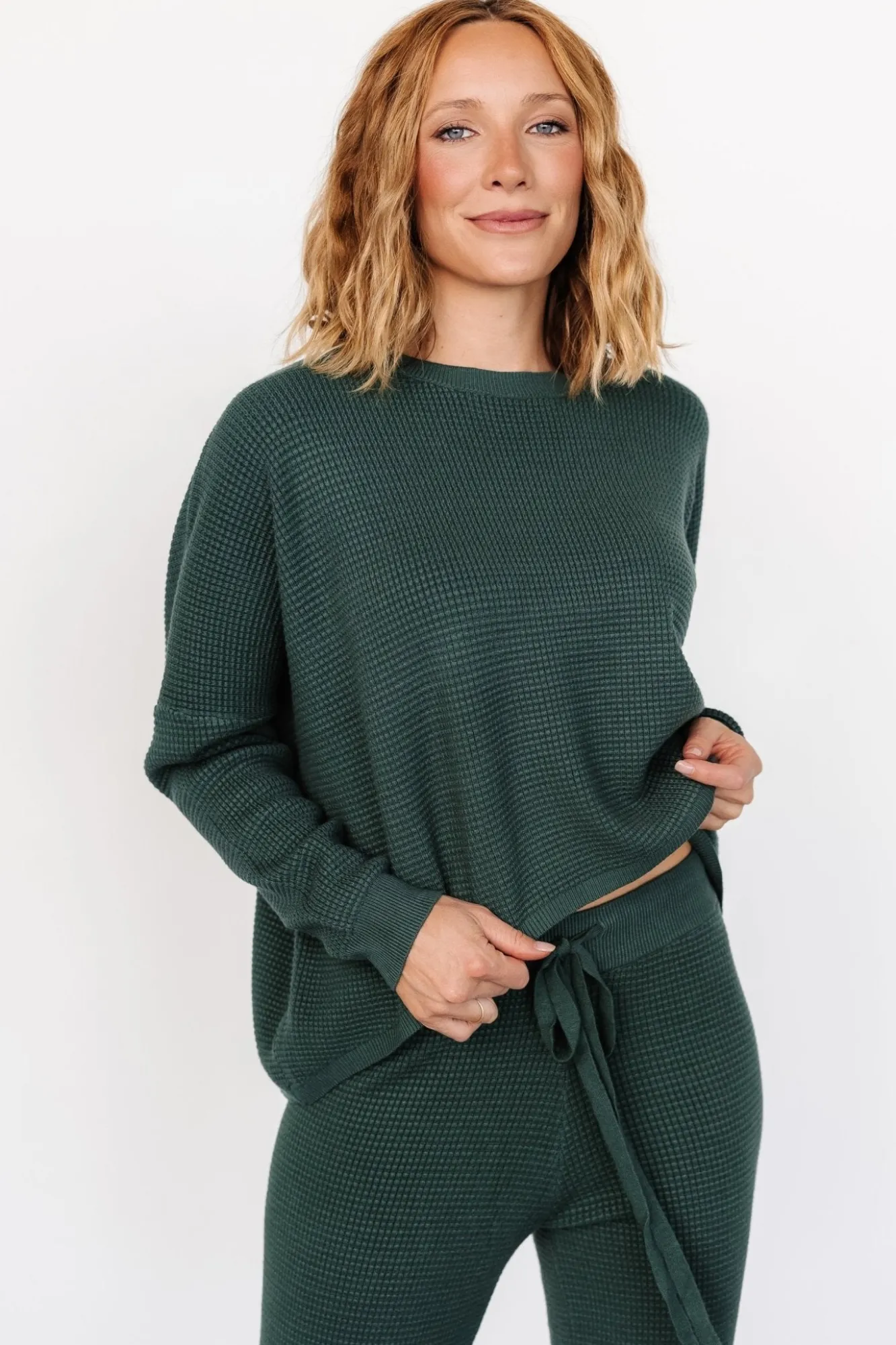 Baltic Born Owen Waffle Sweater Top |