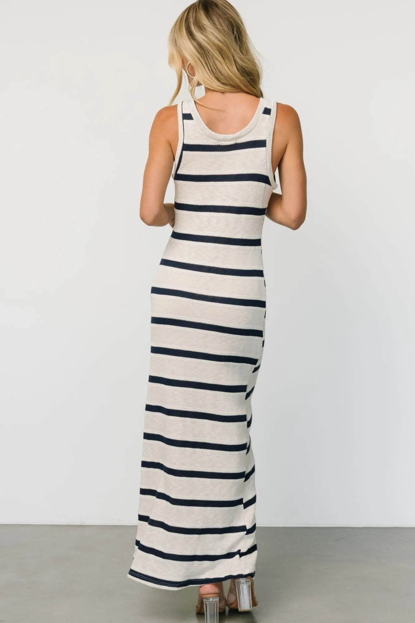 Baltic Born Palawan Striped Maxi Dress | Cream + Navy