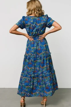 Baltic Born Palmer Tiered Maxi Dress | Cobalt Multi