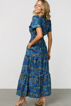 Baltic Born Palmer Tiered Maxi Dress | Cobalt Multi