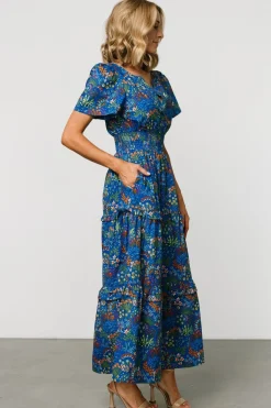 Baltic Born Palmer Tiered Maxi Dress | Cobalt Multi