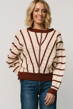 Baltic Born Paola Pointelle Sweater | Cream + Copper