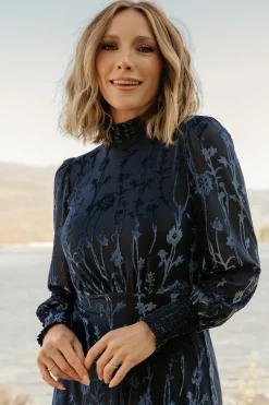 Baltic Born Penelope Velvet Maxi Dress | Midnight Blue