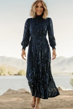 Baltic Born Penelope Velvet Maxi Dress | Midnight Blue