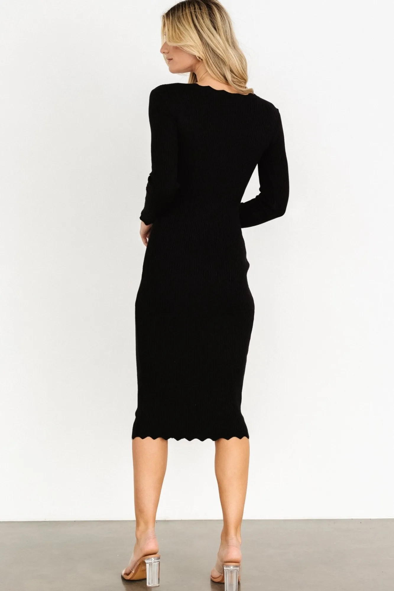 Baltic Born Percy Scalloped Midi Dress |