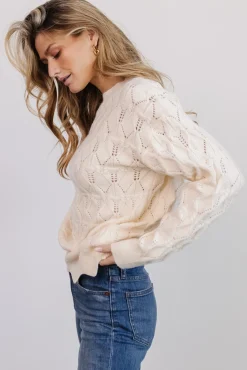 Baltic Born Perle Eyelet Scallop Sweater |