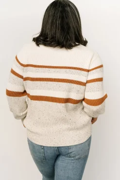 Baltic Born Peyton Striped Sweater | Cream + Camel